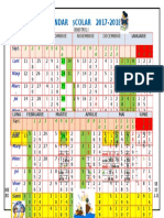 CALENDAR ŞCOLAR 2017-2018