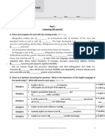 MODULE 2 - Final Test: Listening (50 Points)