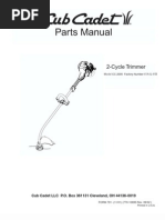 Download Cub Cadet Trimmer Model CC 2000 parts manual by elvisandmick SN3819981 doc pdf