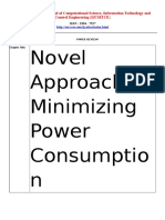 Novel Approach To Minimizing Power Consumptio N