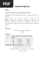 Capital Budgeting - Solutions