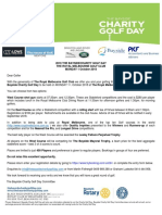 Bayside Charity Golf Day Invitation and Entry Form