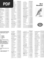 Appendix Q. WNC Bird Checklist