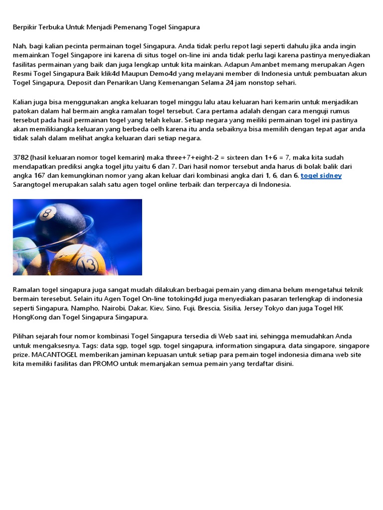Nomer Togel Harian Data Sgp Data Sidney Data Hk 2018 Pdf