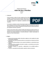 Temario - Gestión Del Gas y Petróleo - Mayo 2018