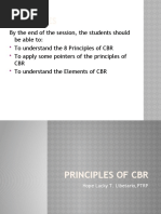 Principles and Elements of CBR