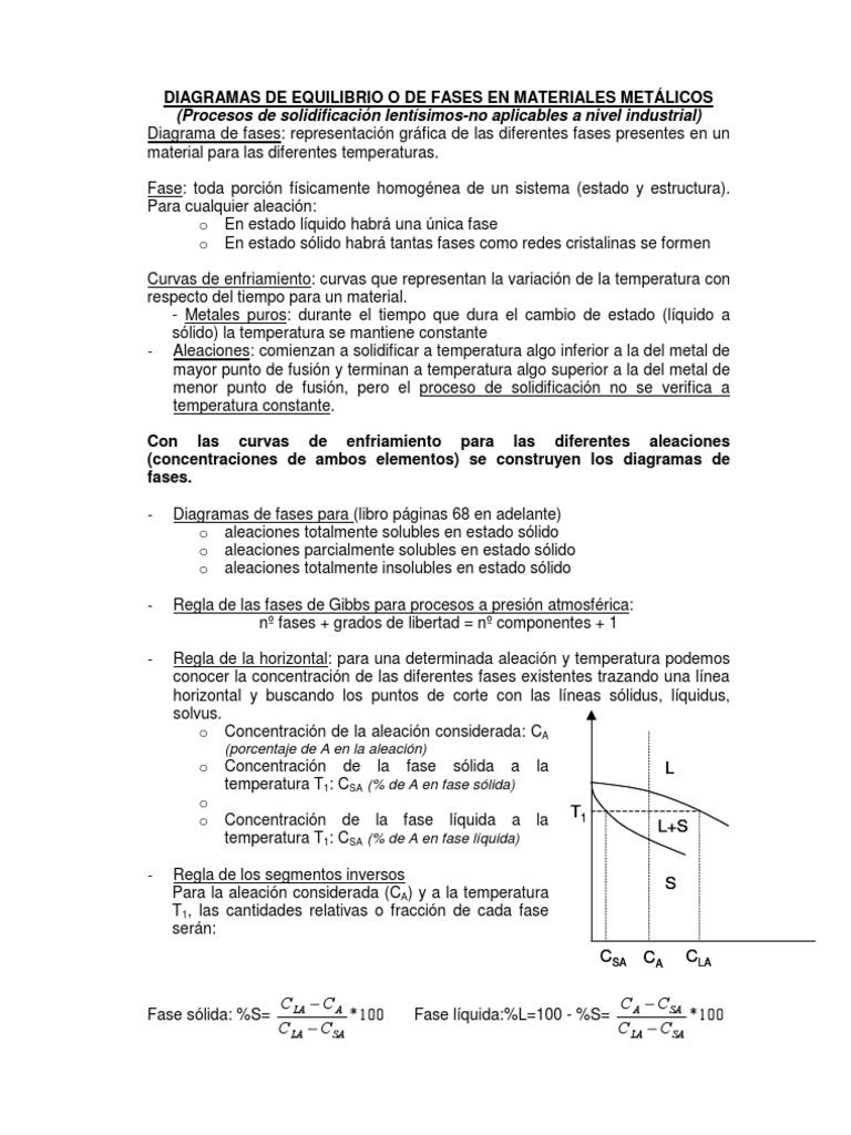 Diagramas de Fase en Metales y Aleaciones | PDF | Diagrama de fases | Acero