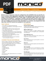 Monico Gen. 2 Gateway Datasheet