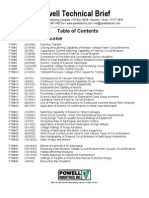 Application Notes (Mainly LV But Switch Gear and Arc Related Information Here) Booklet 1-92