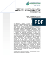 Auditoria odontológica como ferramenta de gestão