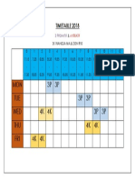 Timetable 2018