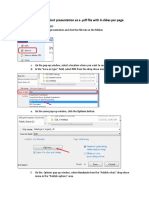 Save and Print Powerpoint Presentation As A .PDF File With 6 Slides Per Page