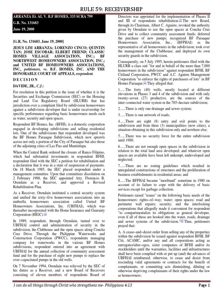 Rule 59 Receivership PDF Receivership Complaint