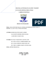 Aplicación Web para El Control de Pedidos en Línea para La Empresa "La Lico" de La Ciudad de Ibarra.