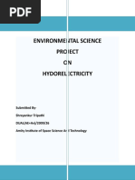 Environmental Science Project ON Hydorelectricity