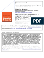 Barnes y Sheldon (2010) Disability Politcs and Poverty in a Majority World Context