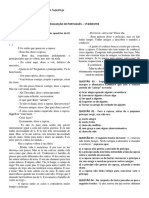 Avaliacao de Portugues 7º Ano Vespertino 1º Bimestre