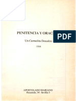 Sobre Penitencia y Oración - Un Carmelita Descalzo PDF