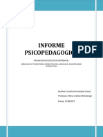 Informe Psicopedagógico