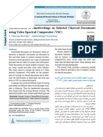 Enhancement of Handwritings On Selected Charred Documents Using Video Spectral Comparator (VSC)