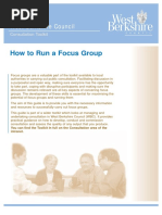 How To Run A Focus Group