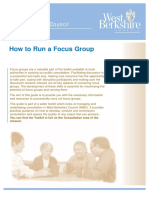 How To Run A Focus Group