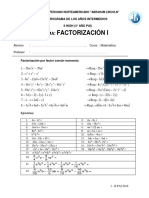 1 Factorización II Pai - Jjts