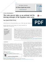 The Water Poverty Index as an Assistant Tool for Drawi 2018 Ain Shams Engine