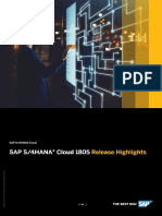 SAP S - 4HANA Cloud 1805 Release Highlights