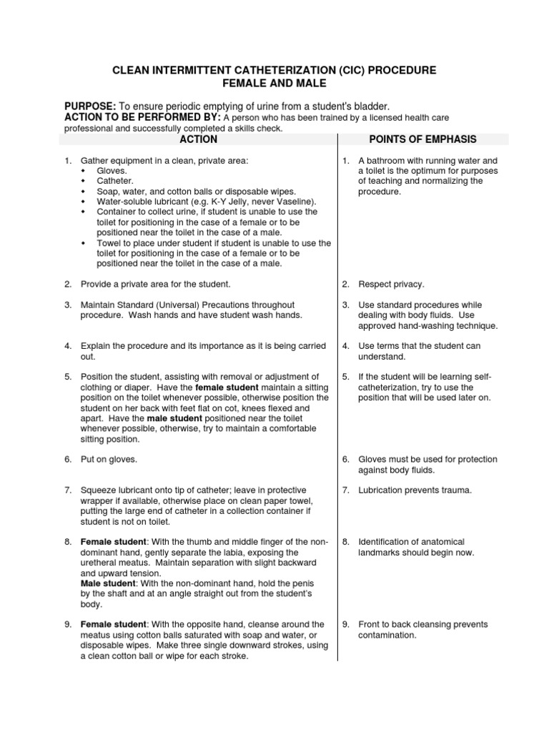 Catheterization Procedure Male & Female | PDF | Catheter | Hand Washing