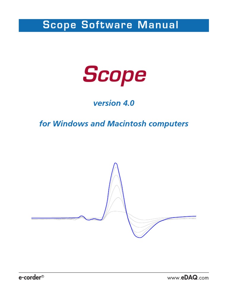 Scope Software Manual | PDF