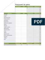 Gastos de Empresas en Excel