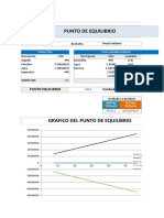 Planilla de Excel de Calculo de Punto de Equilibrio