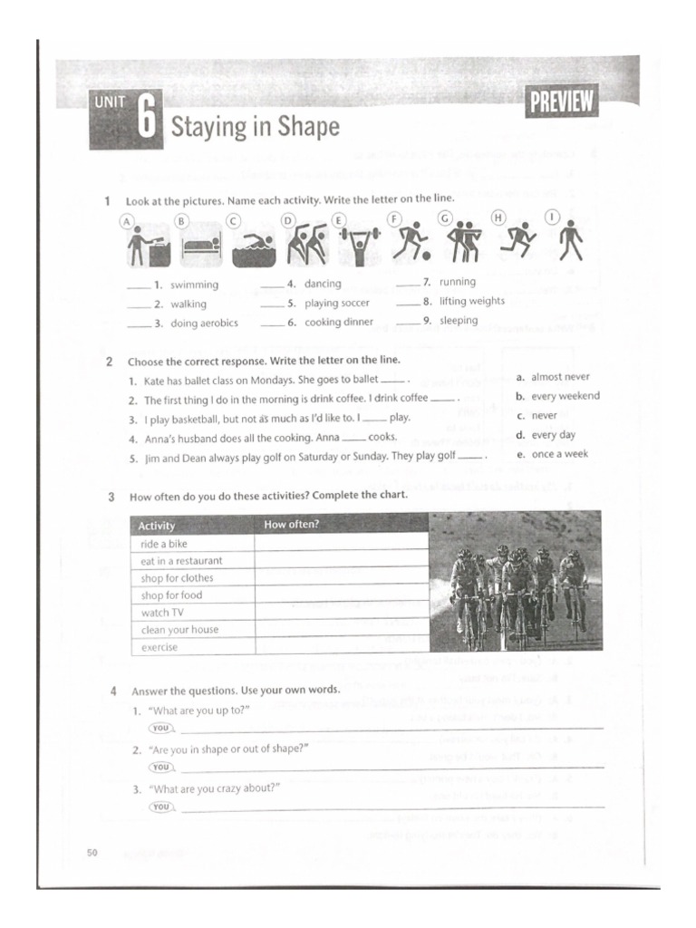 Topnotch 1 Workbook Unit 6 PDF