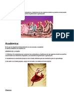 Tipos de Danza