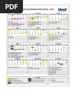 2018 Calendário Letivo Anual UNIT