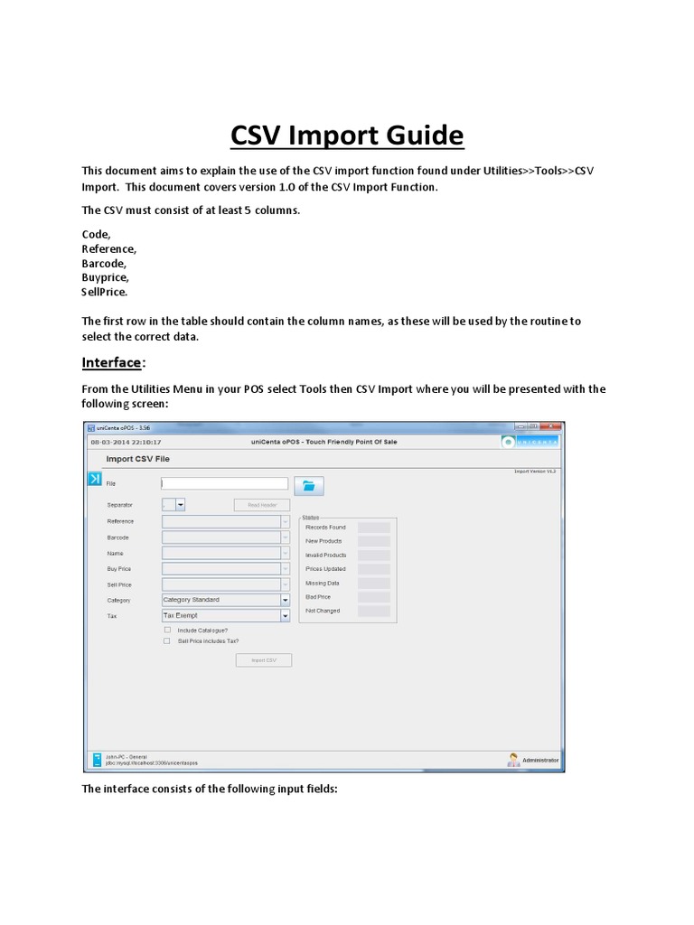 CSV Import Guide | PDF | Comma Separated Values | Computer Engineering
