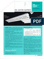 Sylvania Power-V 1500ma Fluorescent Industrial Spec Sheet 4-68