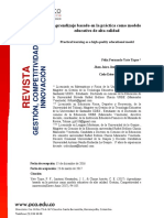 Articulo - Aprendizaje Basado en La Práctica Como Modelo Educativo de Alta Calidad