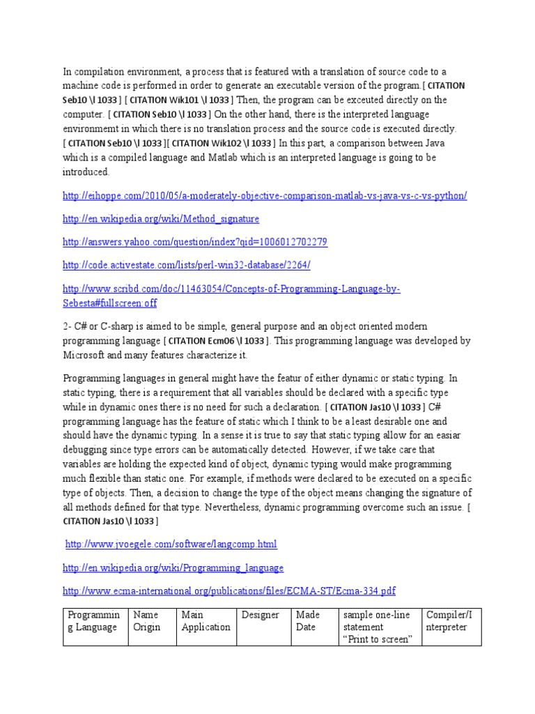 Compiled vs Interpreted Languages Comparison | PDF | Programming ...