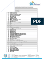 Experience List PDF
