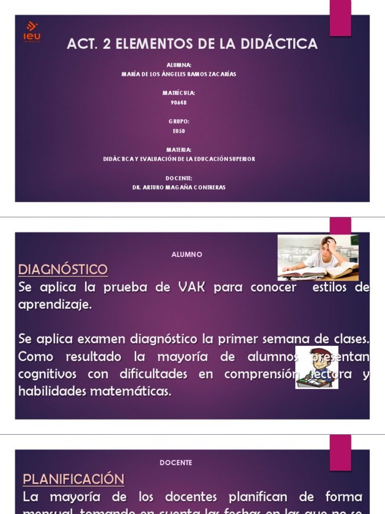 Elementos Clave de la Didáctica | PDF | Maestros | Evaluación