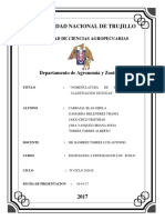 Nomenclatura de horizontes y clasificación de rocas