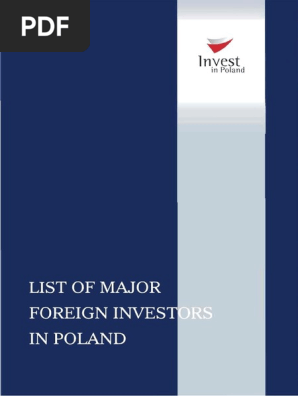 74043844 List Of Major Foreign Investors In Poland 2009 Comments