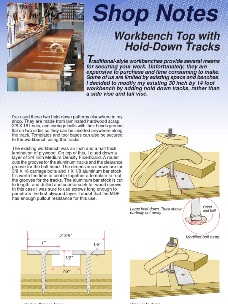 Workbench | PDF | Screw | Woodworking