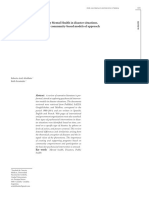 Community Mental Health in Disaster Situations. A Review of Community-Based Models of Approach