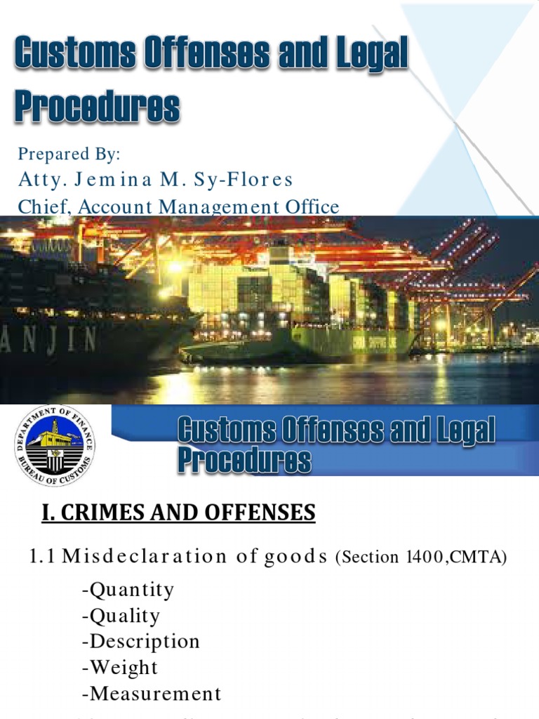Section 1400 Violations and Penalties | PDF | Customs | Fraud