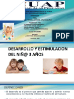 Desarrollo y Estimulacion Del Niñ de 3 Años