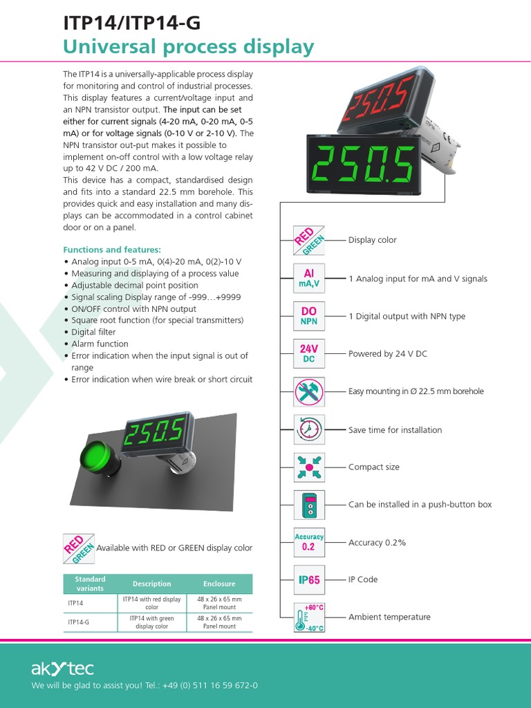 Universal Process Display: Functions and Features | PDF | Bipolar ...