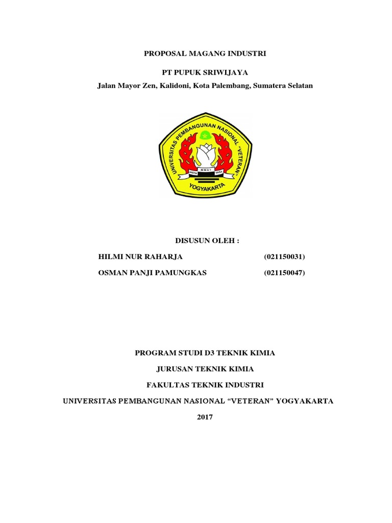  Proposal  Magang Cover  
